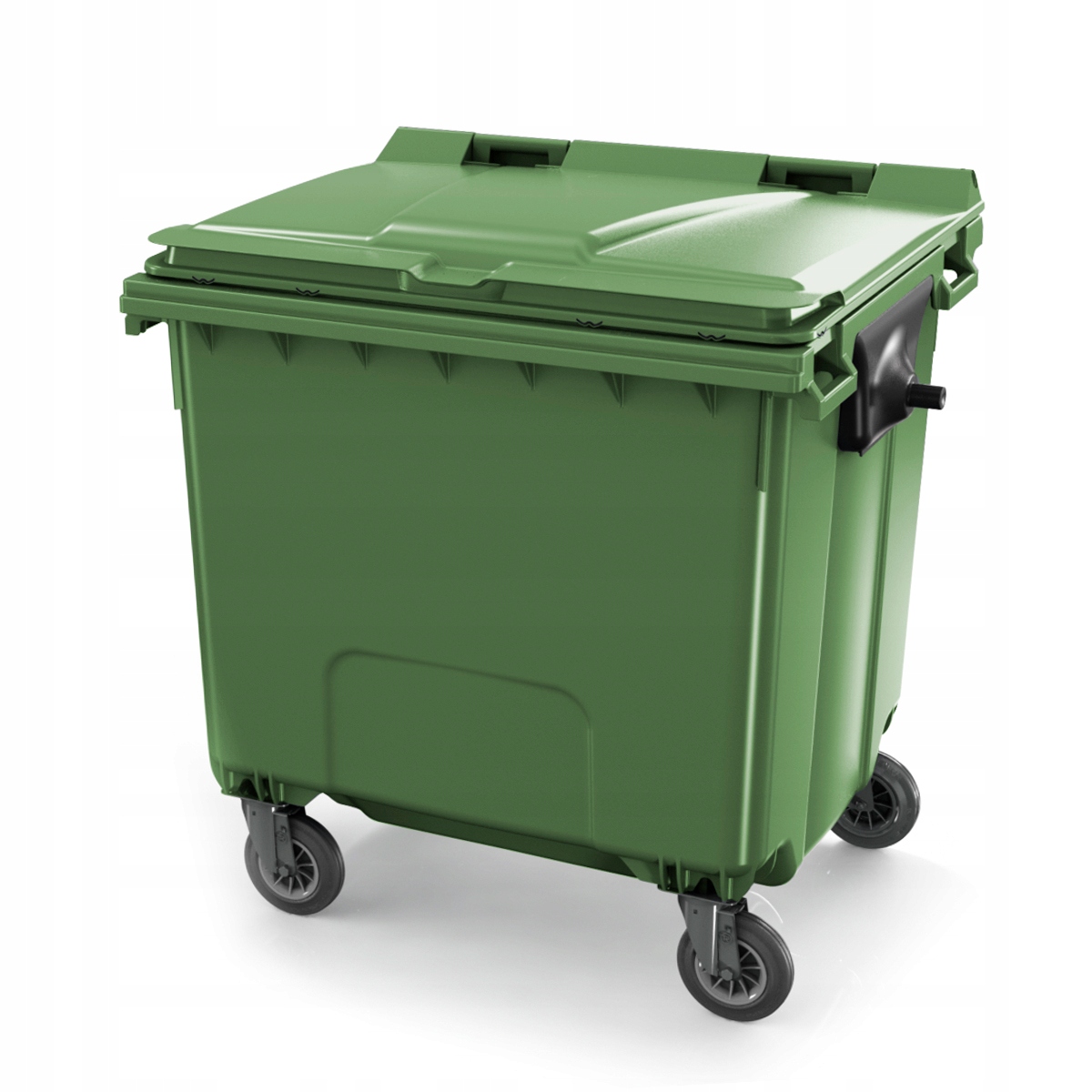 Kontener Pojemnik Na Odpady Śmieci 1100L Zielony