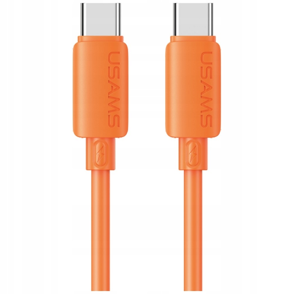 Kabel Usams U98 30W 3A Silicone Usb-c do Lightning pomarańczowy
