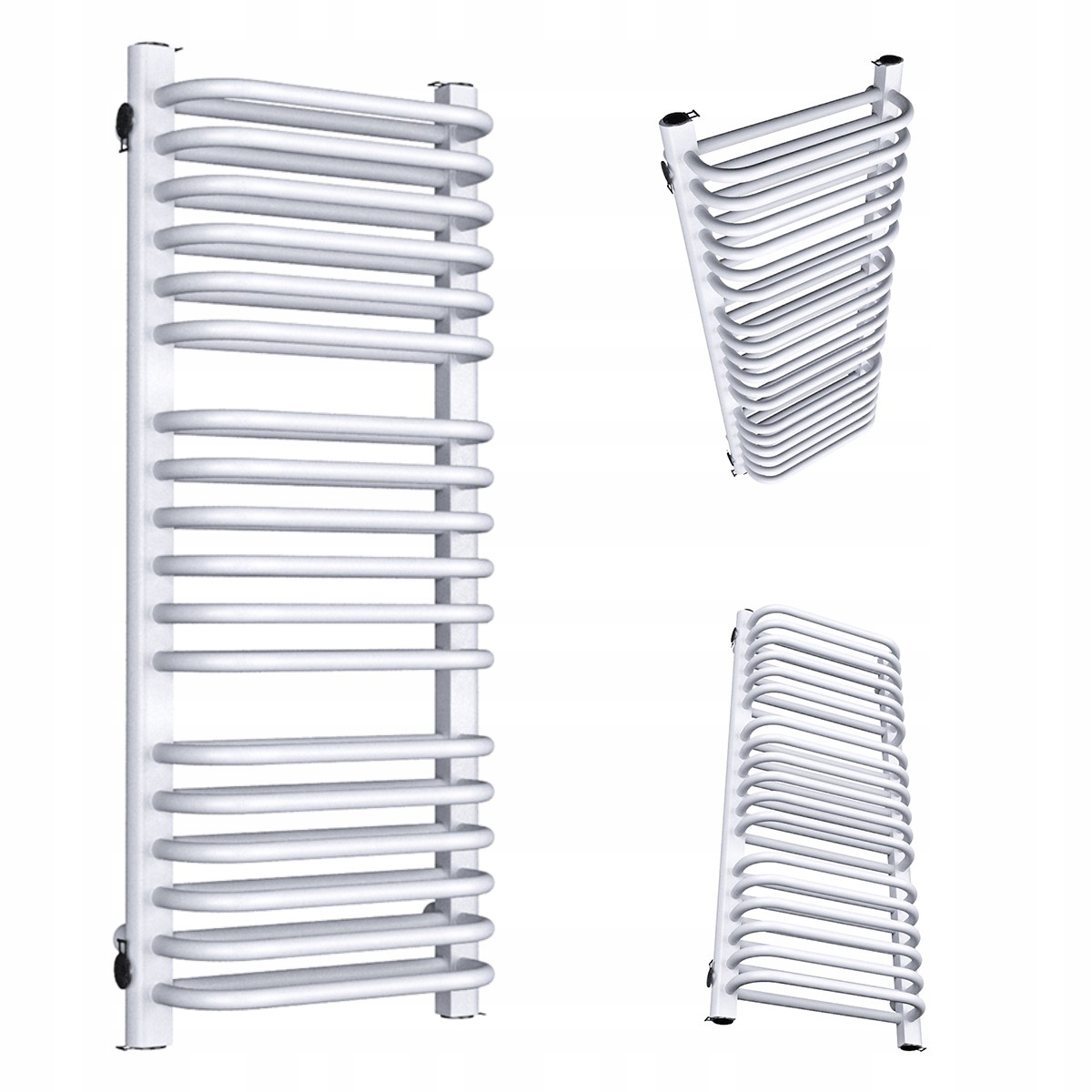 Koupelnový Radiátor Vertikální Double 1220/500 Šedá Struktura