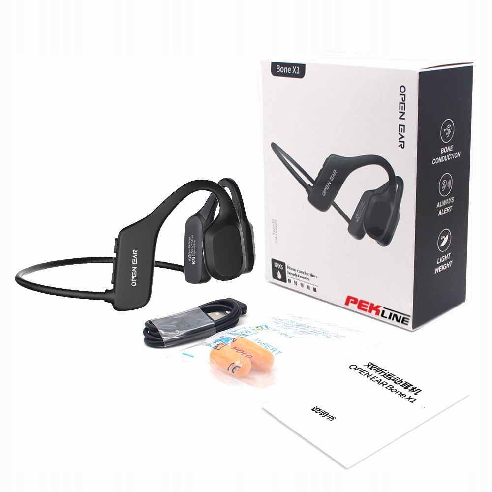 Słuchawki Bezprzewodowe Przewodnictwo Kostne Słuchawki Sport Gamingowe X1