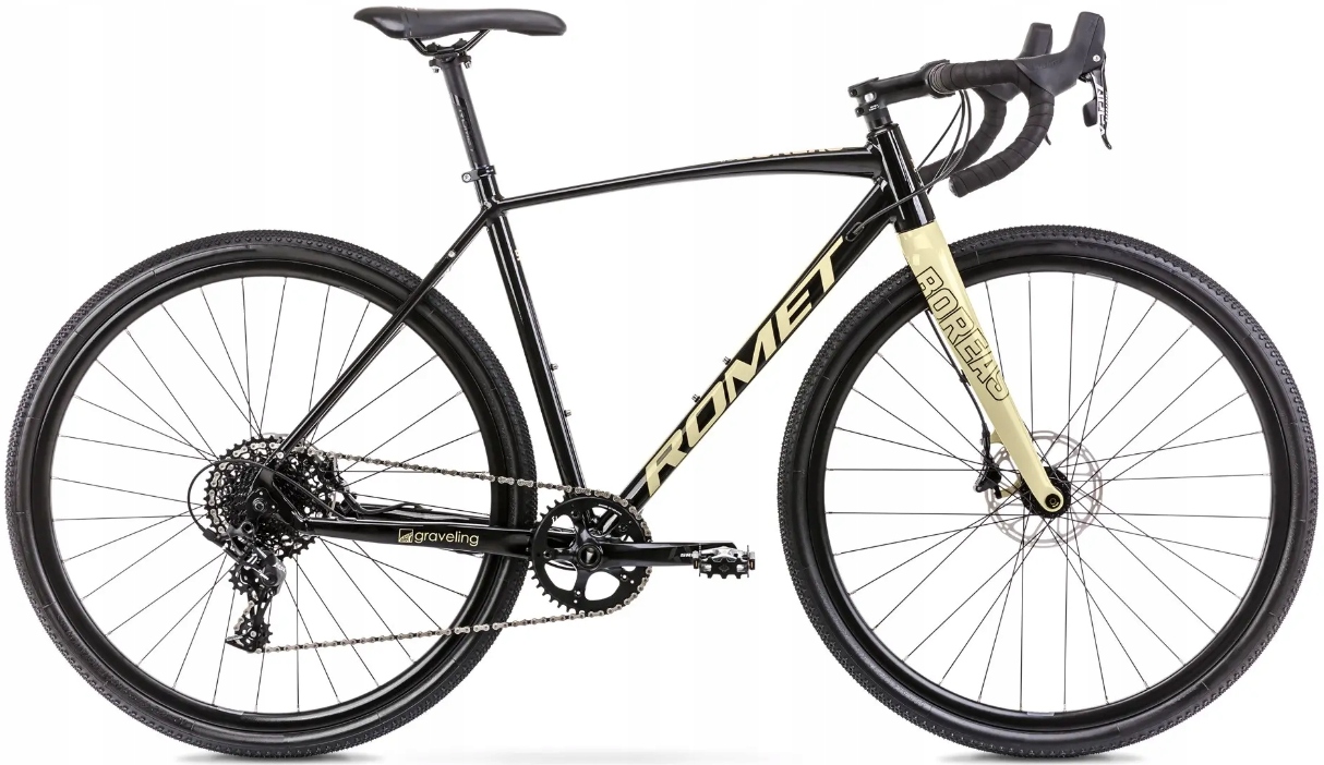 Rower Przełajowy Gravel Romet Boreas 2 Lite roz. 56cm L czarno-beżowy