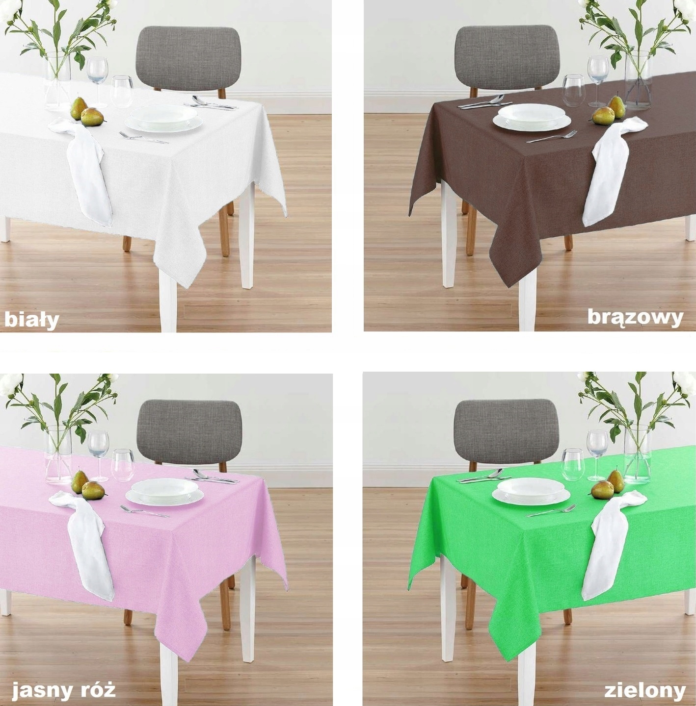 OBRUS PLAMOODPORNY PERFECT 130x180 GRUBY KOLORY Waga produktu z opakowaniem jednostkowym 0.5 kg