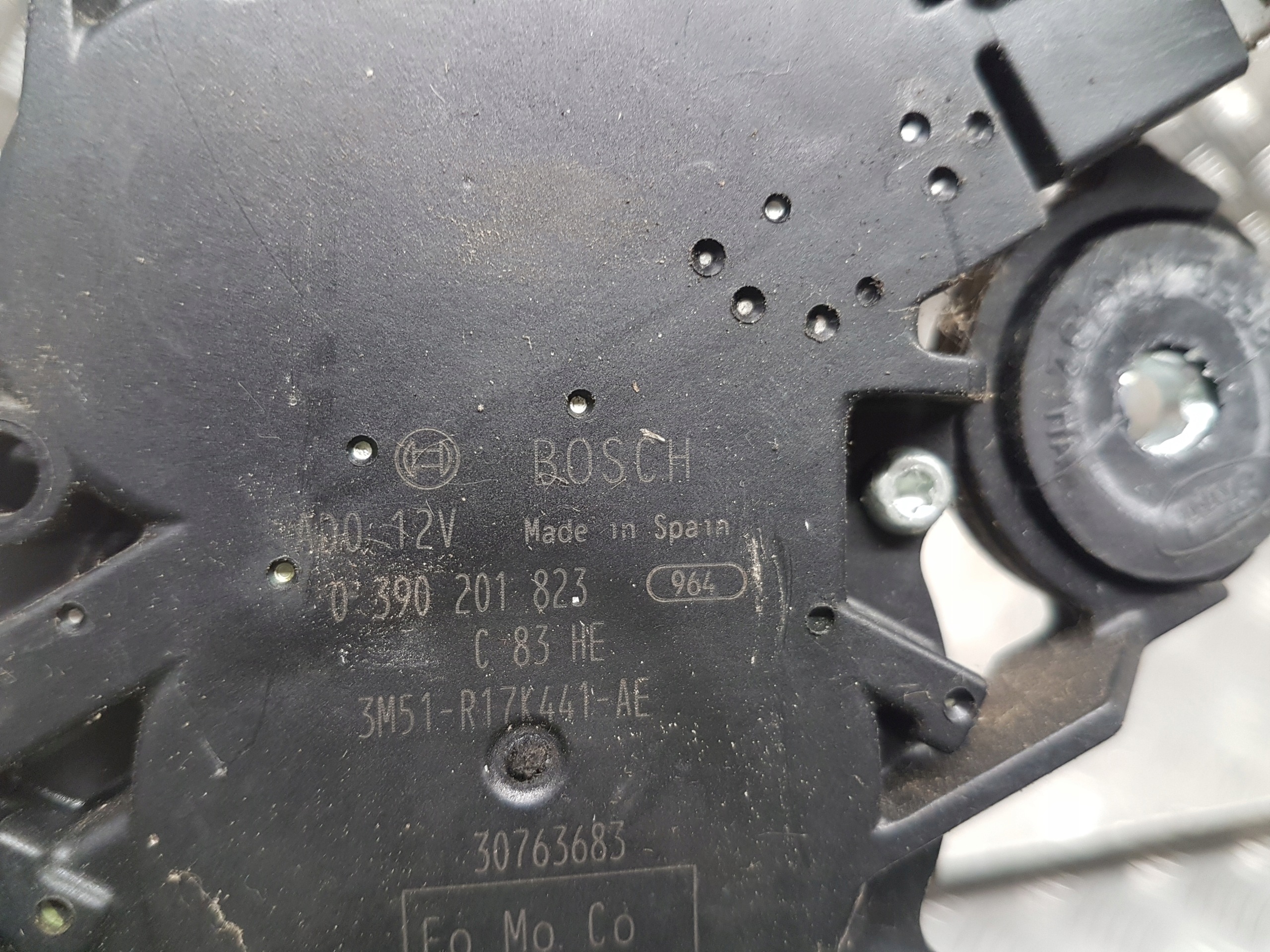motor ablaktörlők hátsó VOLVO V50