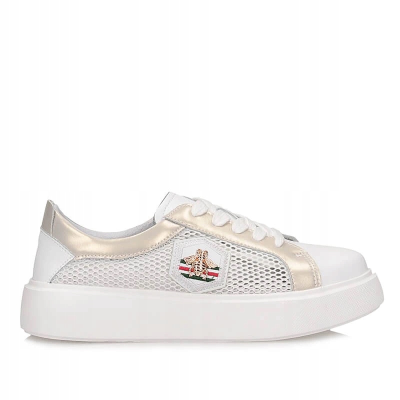 Dámské kožené módní tenisky T.Sokolski Ts W25-210 Wht/gol