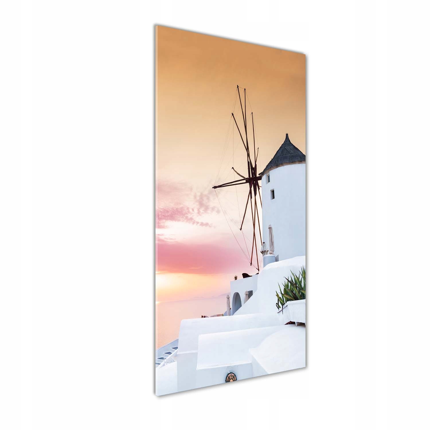 

Foto obraz szklany pionowy Santorini Grecja 50x125