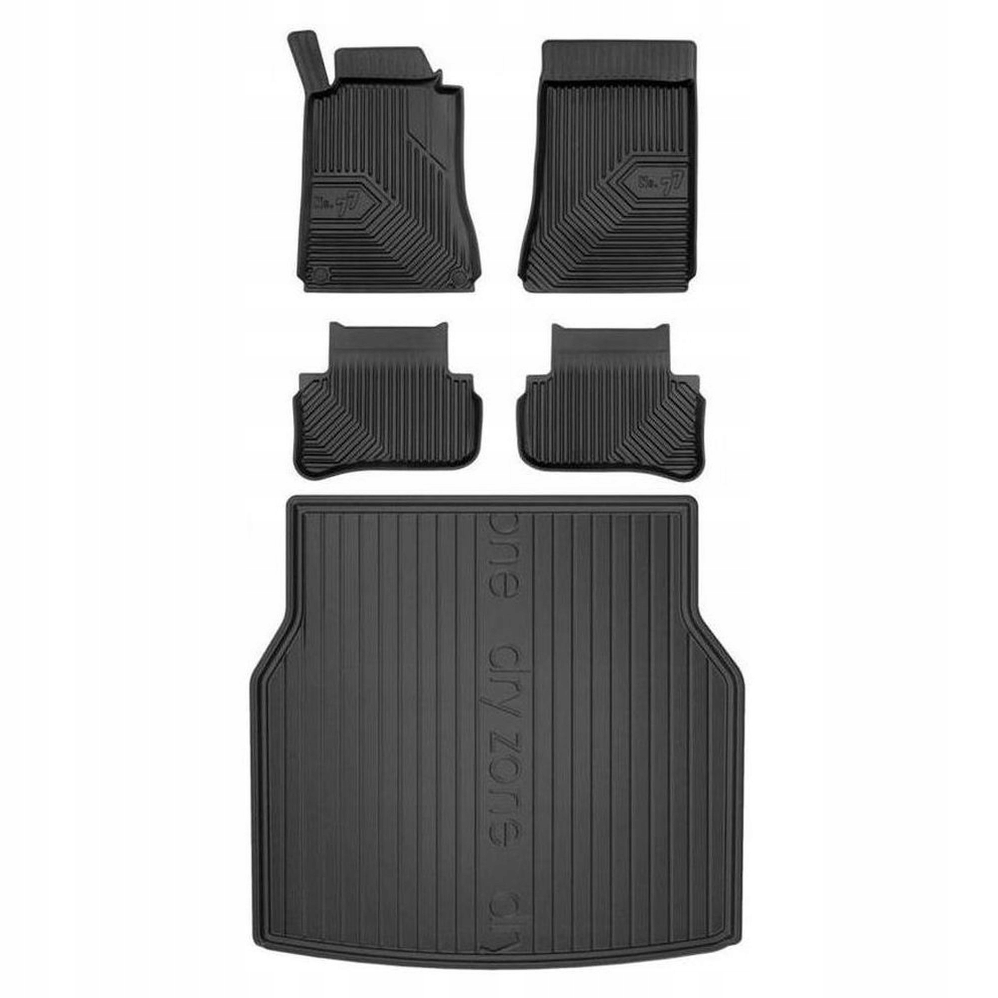 Gumová sada kobercov a rohoží Mercedes-Benz trieda C W203 2000-2007