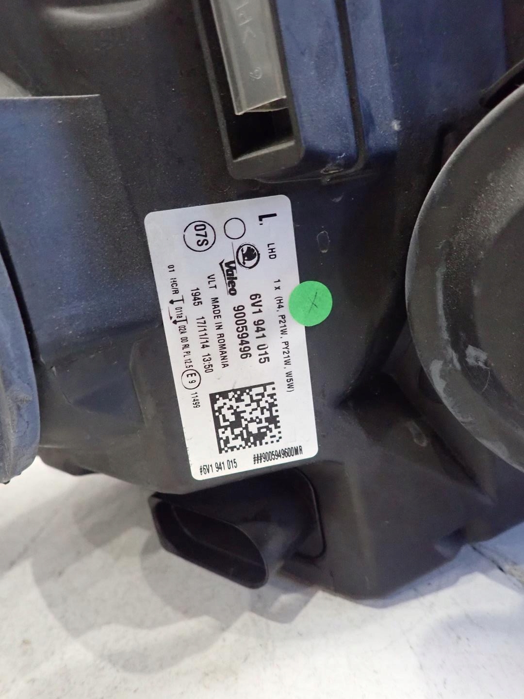 light front front left SKODA FABIA III 2014- 6V1941015