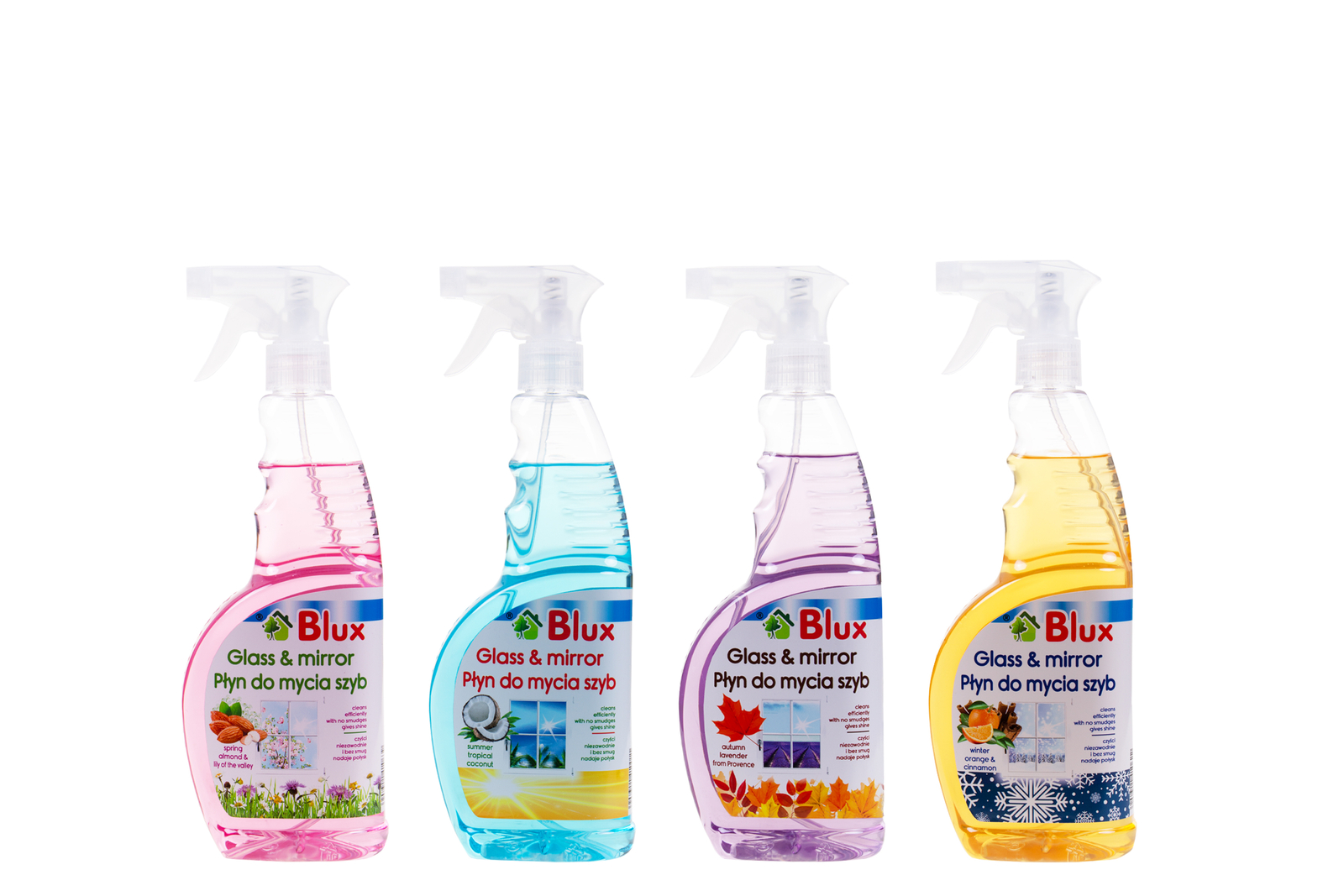 Levně Sada čisticích prostředků na sklo 4 x 650 ml