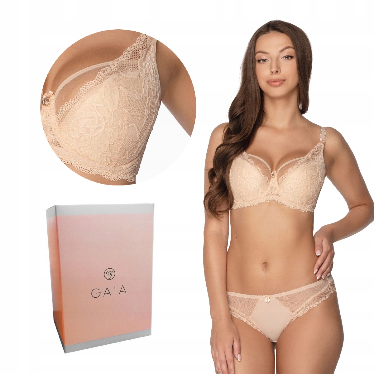 Podprsenka Gaia Semi-Soft Veronika2 931 polovyztužená béžová 85B