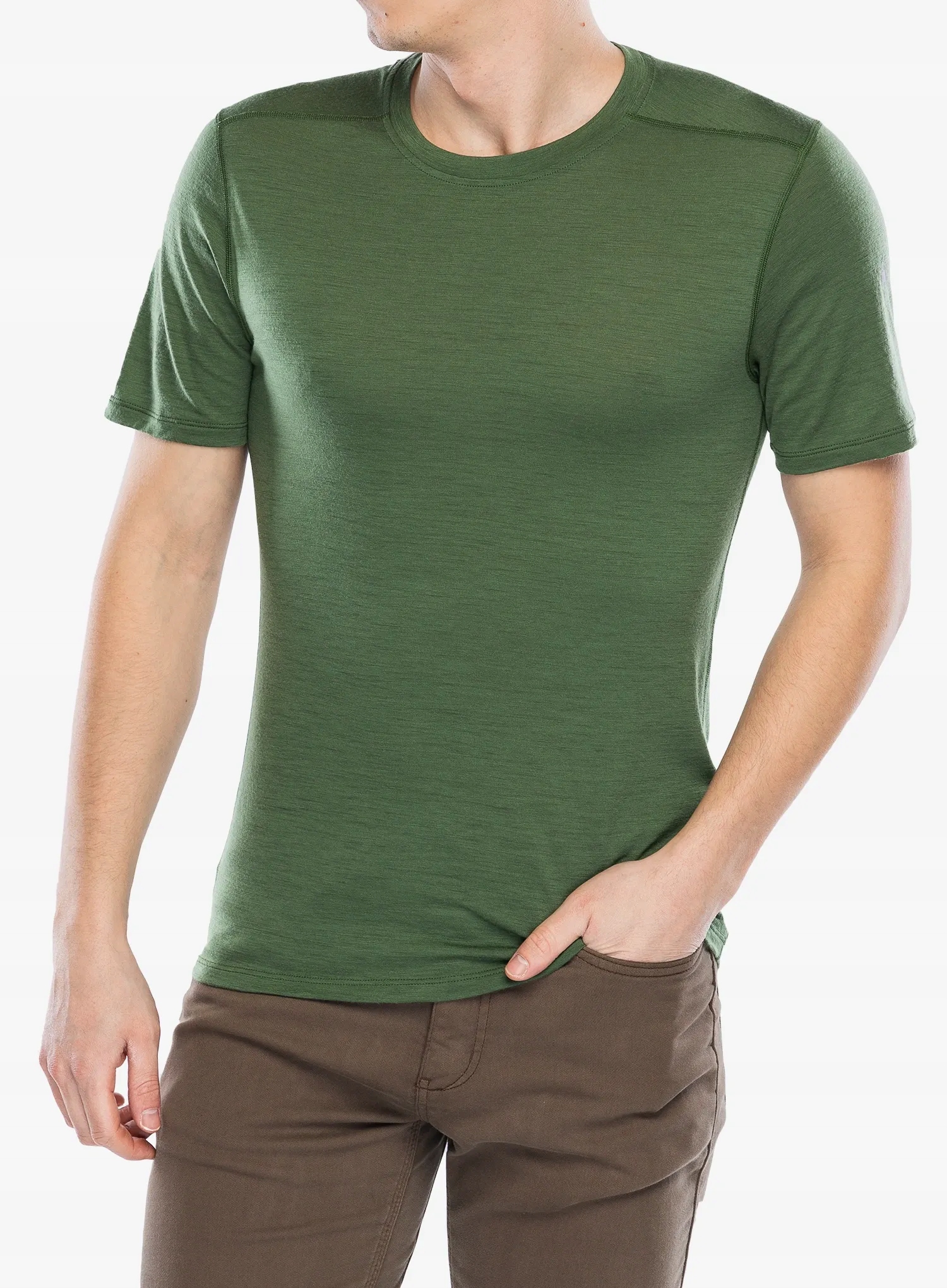 Merino tričko Smartwool Merino Short Sleeve Tee Boxed fern zelená XL
