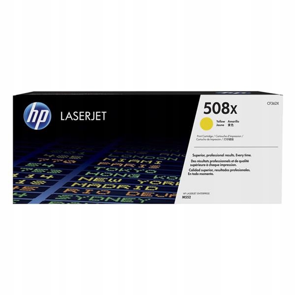Originální žlutý toner Hp Color LaserJet Enterprise M552 (508X CF362X)