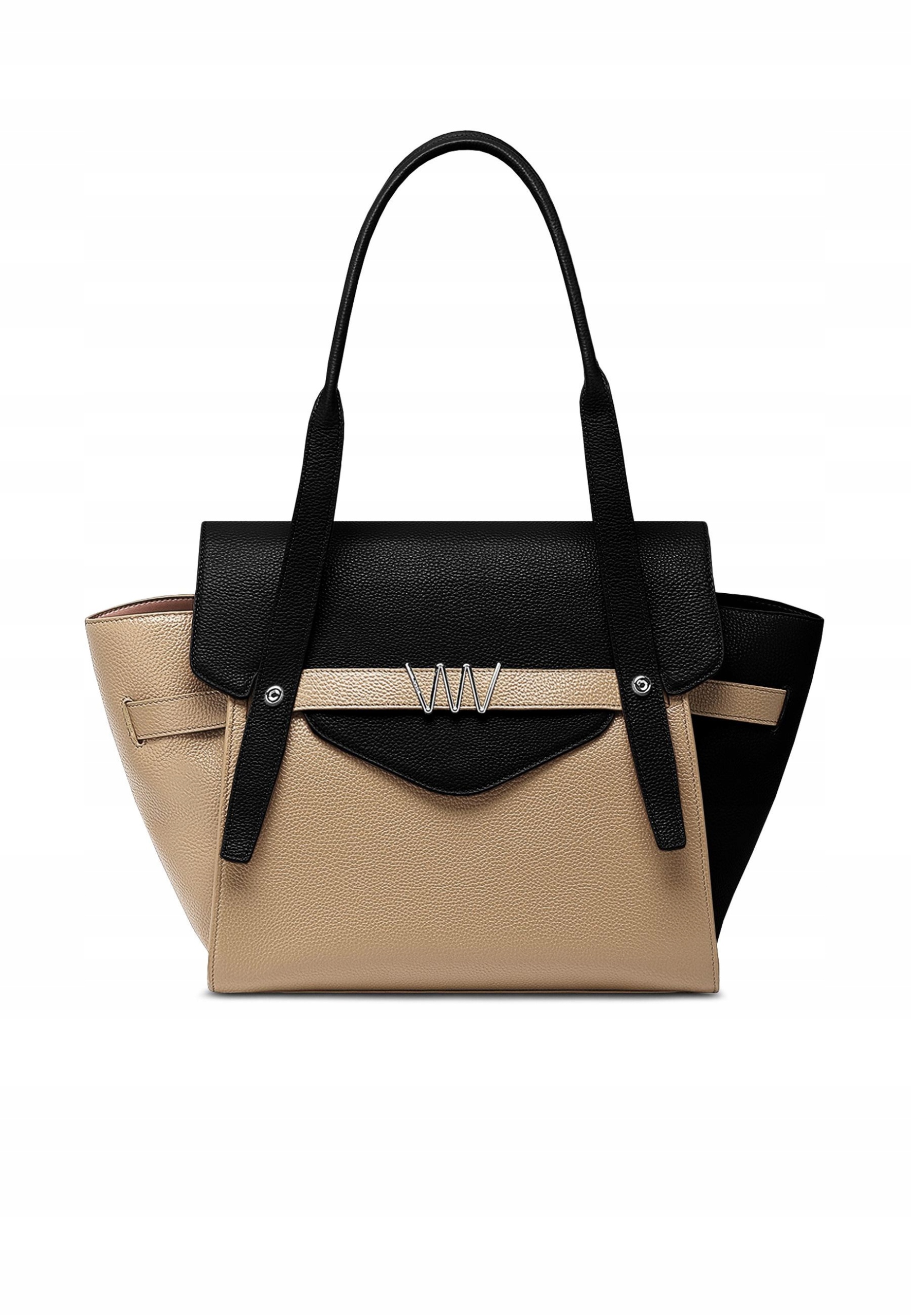 Dámská kabelka Vuch Eliora Midnight Dune kožená shopper béžová A4