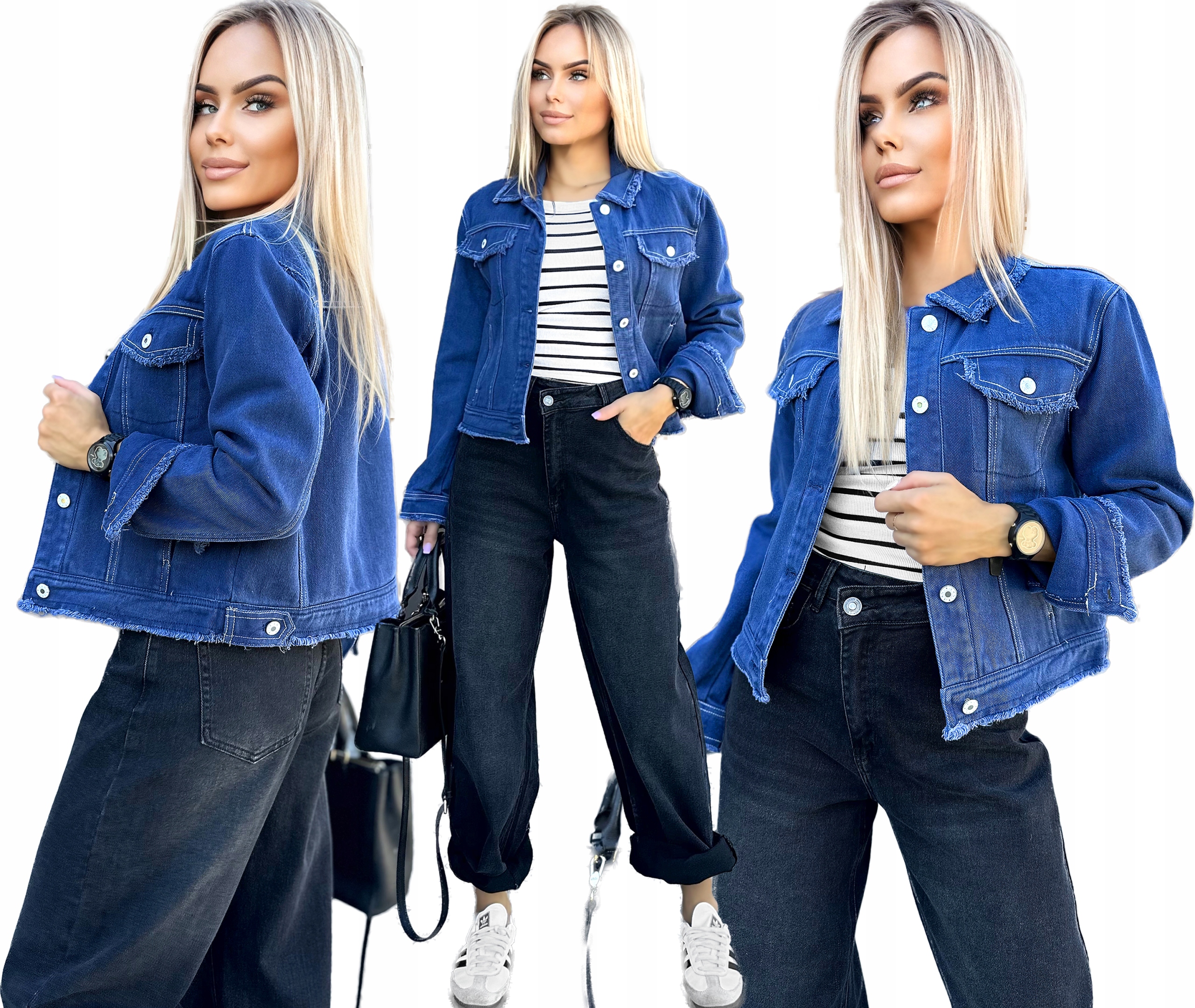 Jenasowa Katana przejściowa Kurtka jeans poszukiwany model L Rosi