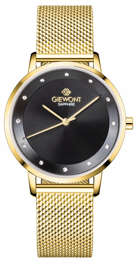 Dámské hodinky Giewont Sapphire Zlato Černé GW4130-B3