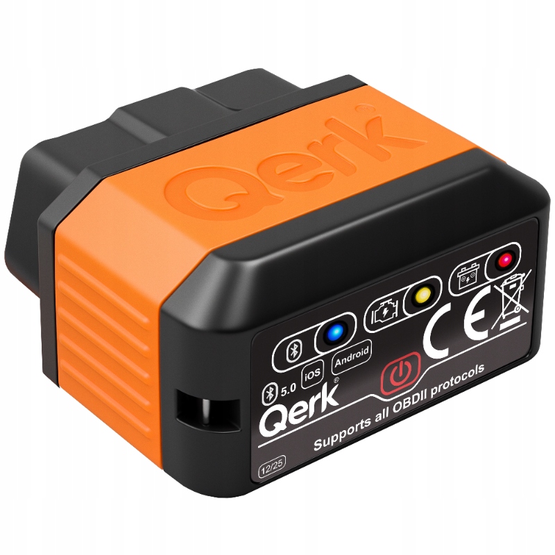 Interfejs Diagnostyczny Qerk KW905 OBD2 ELM327 Bluetooth 5.0 Tester Polski