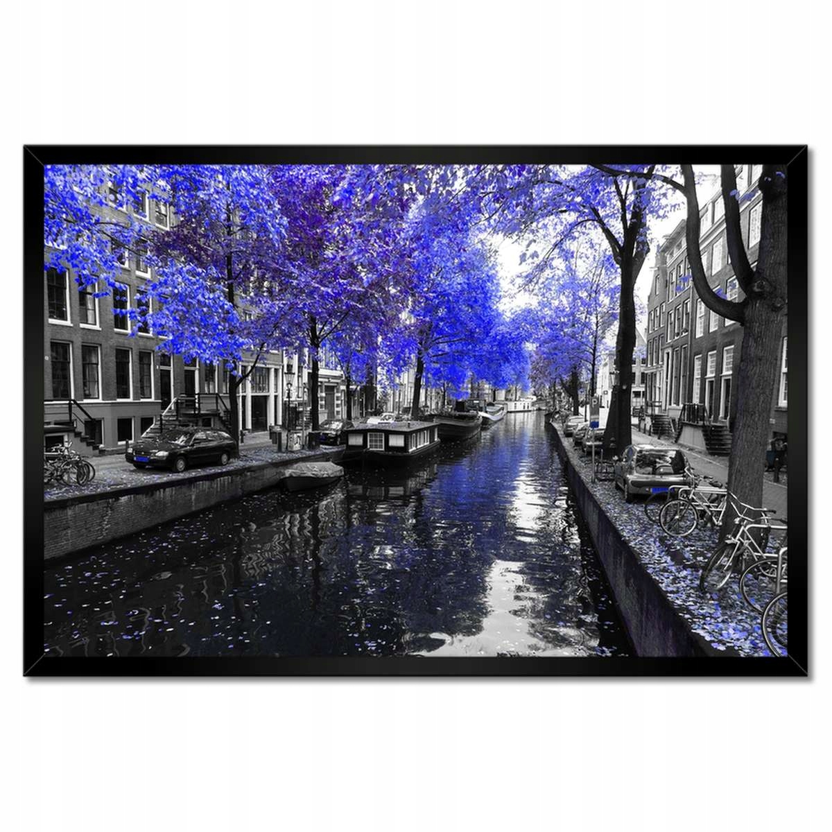 Plakáty v rámu 60x40 Chabrový Amsterdam