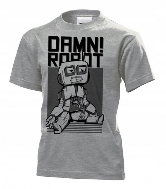 

Koszulka dziecięca Damn Robot L