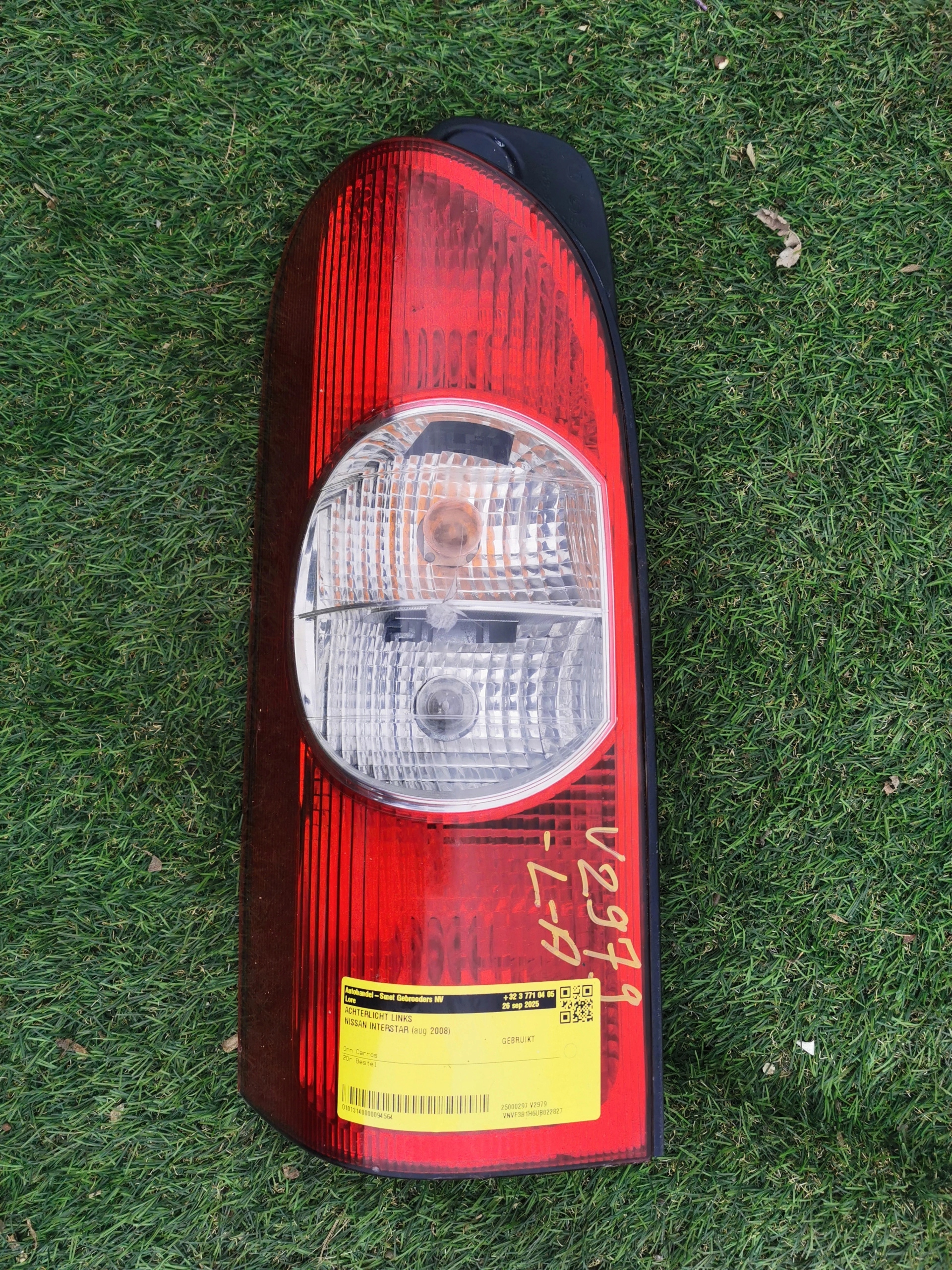 NISSAN INTERSTAR 2008 light rear left original 8200171472