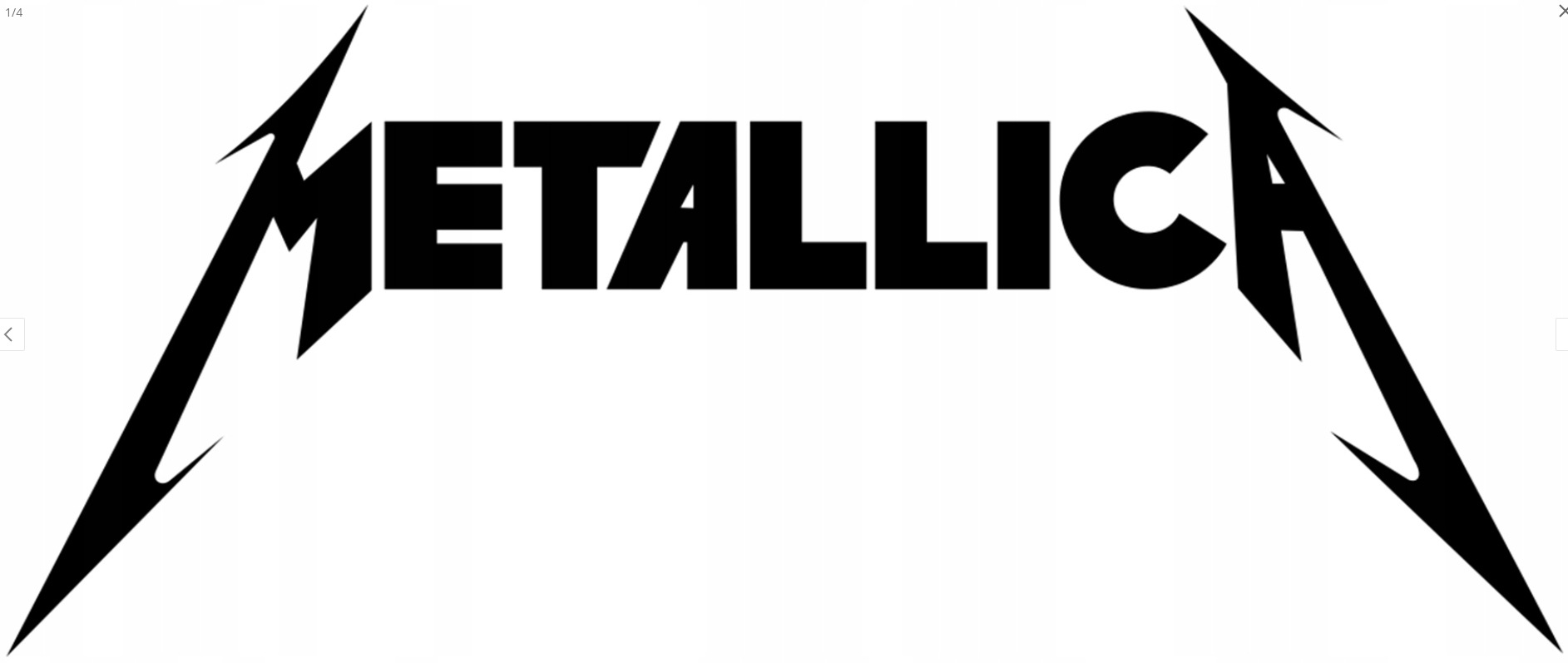 Naklejka 25x10cm Metallica na samochód auto motocykl szybę