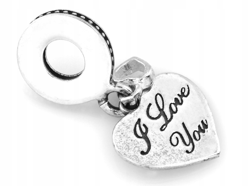 Stříbrný přívěsek typu beads ve tvaru srdce 925 2.13 g pro ženu jako dárek