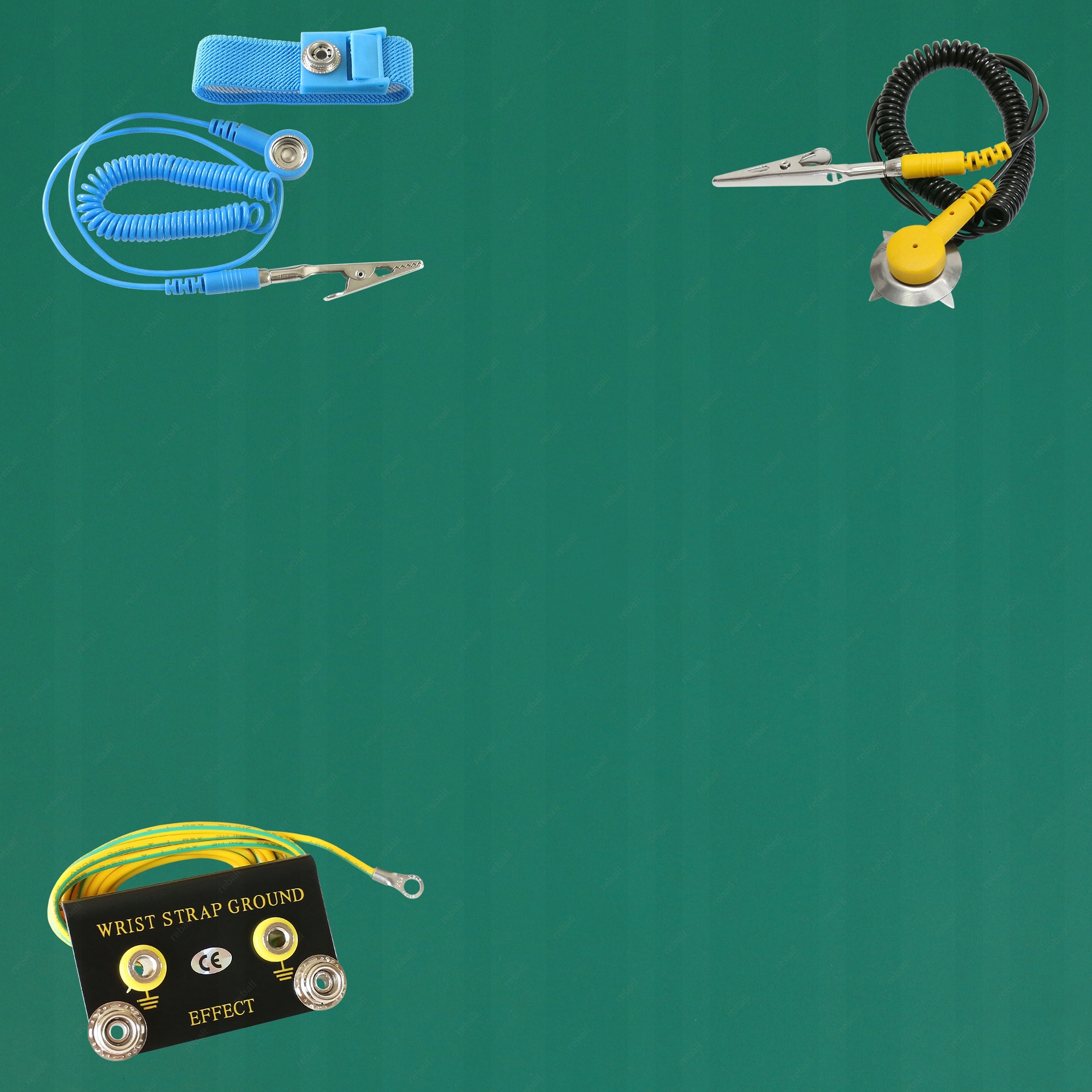 BEZZAPACHOWA MATA ESD SERWISOWA 600x800 2mm ZIELONA MAT PVC OPASKA PRZEWÓD