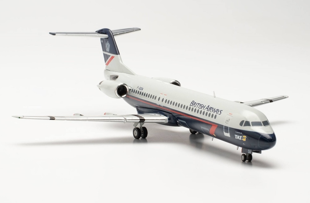 Model letadla Fokker 100 British Airways 1:200
