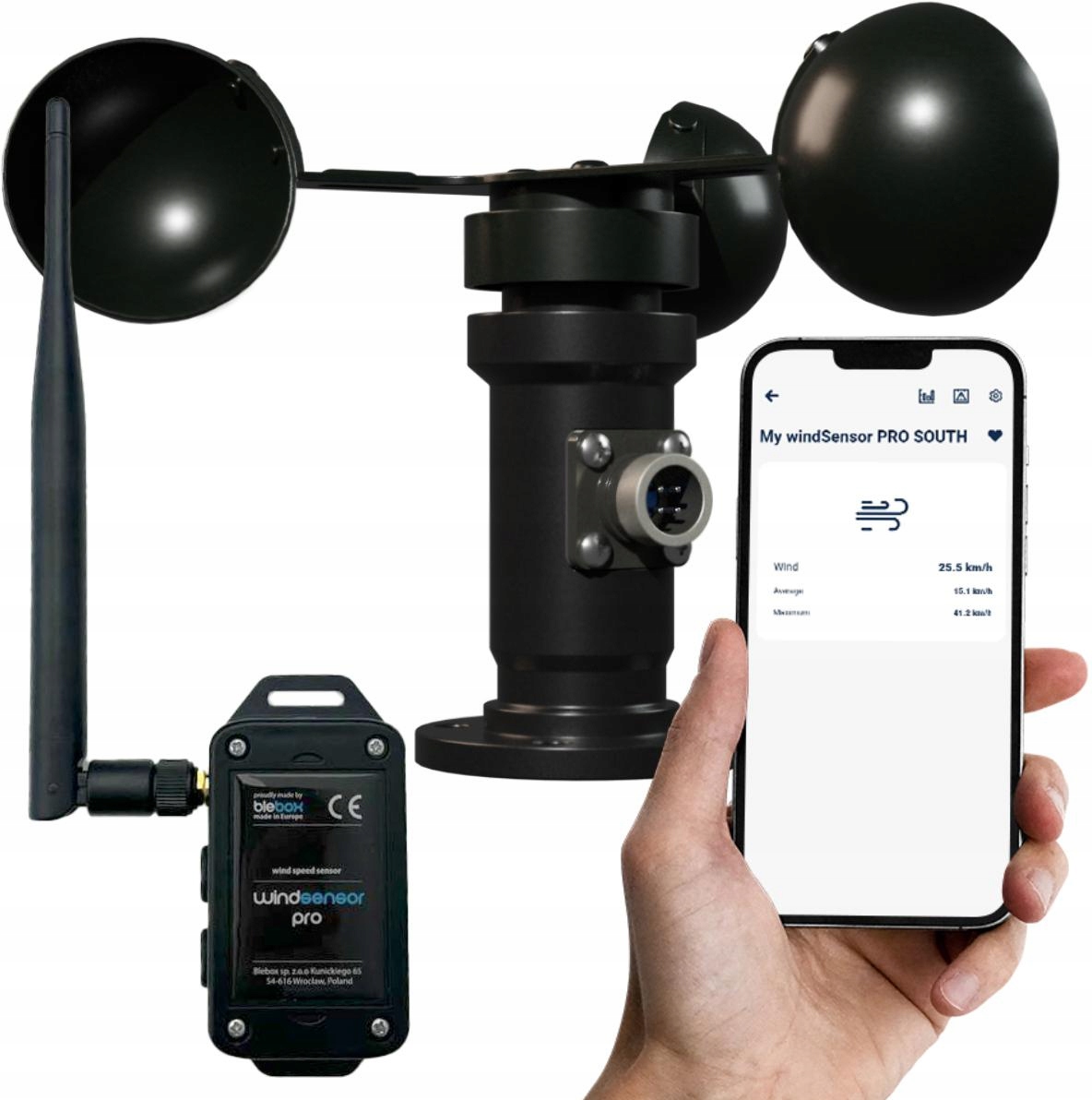 Snímač vetra windsensor pro Blebox