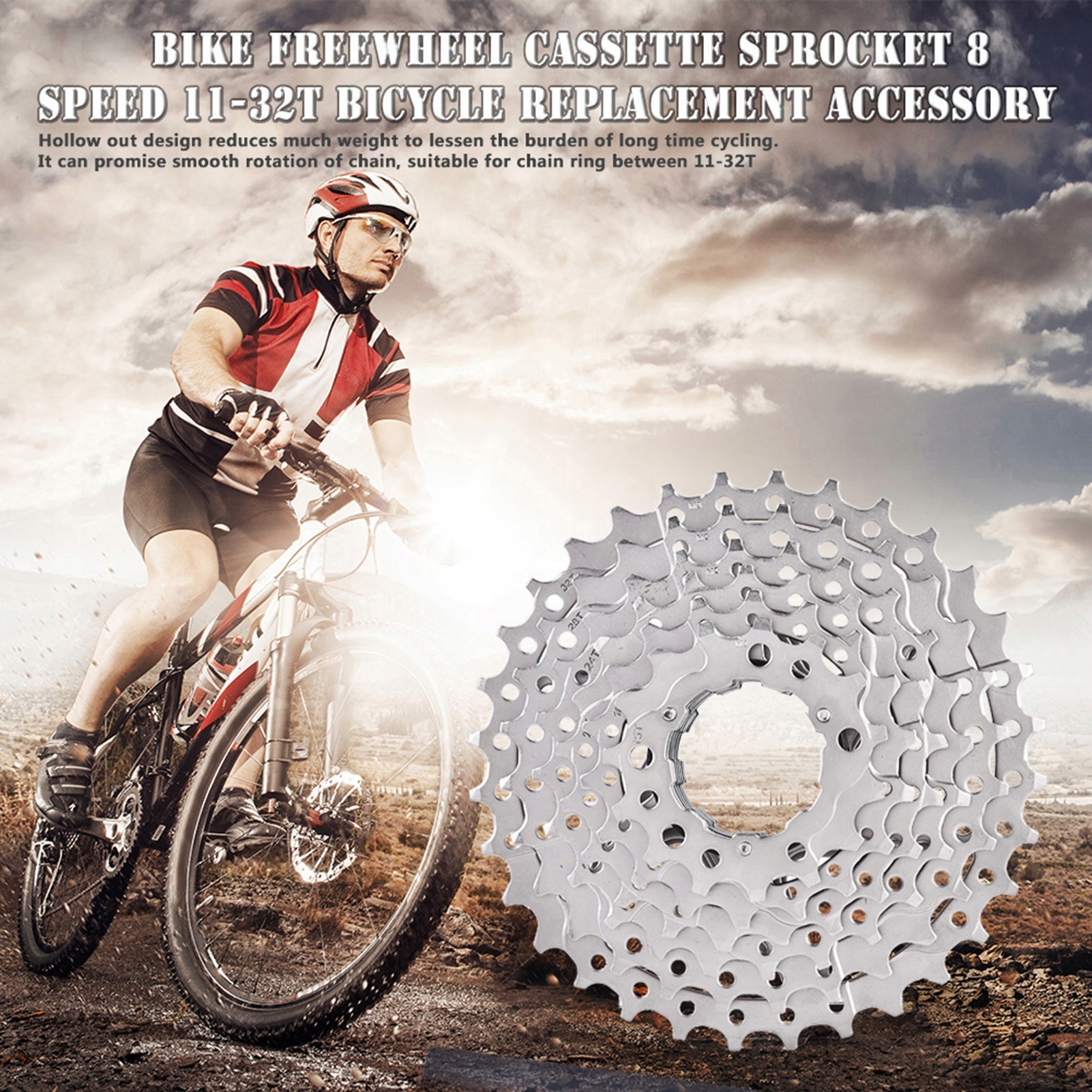 Ztto Bike Free Wheel Cassette Zmniejsz 8 Prędkość 11–32T ring MI