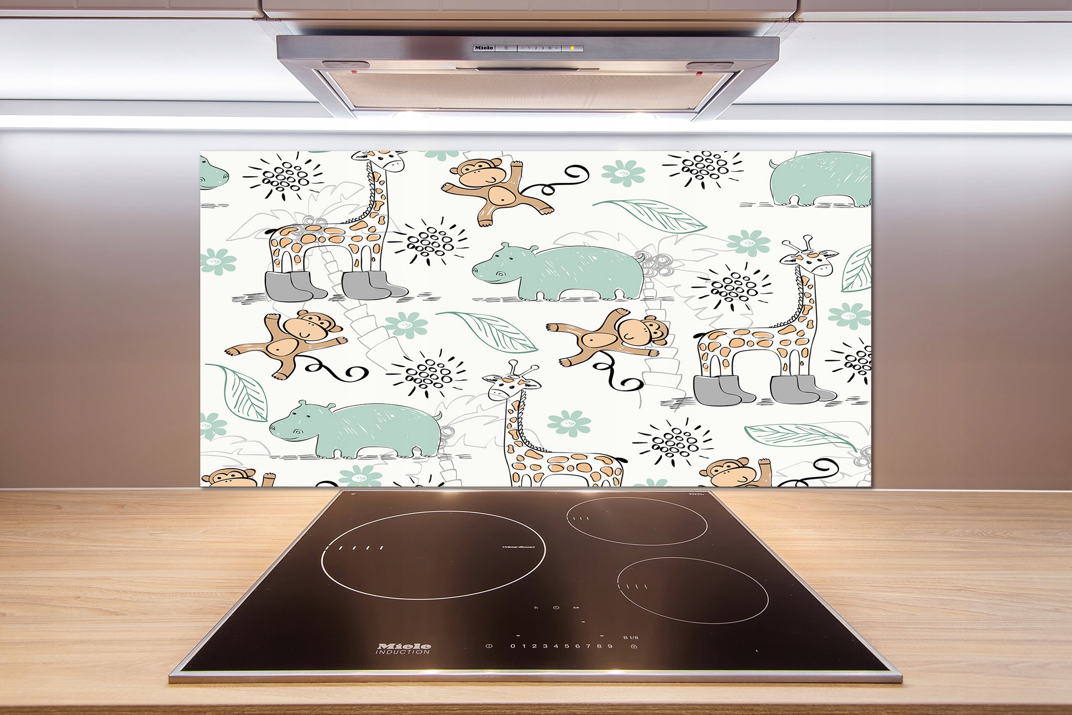 

Panel między meble w kuchni Zwierzęta 100x50 +klej