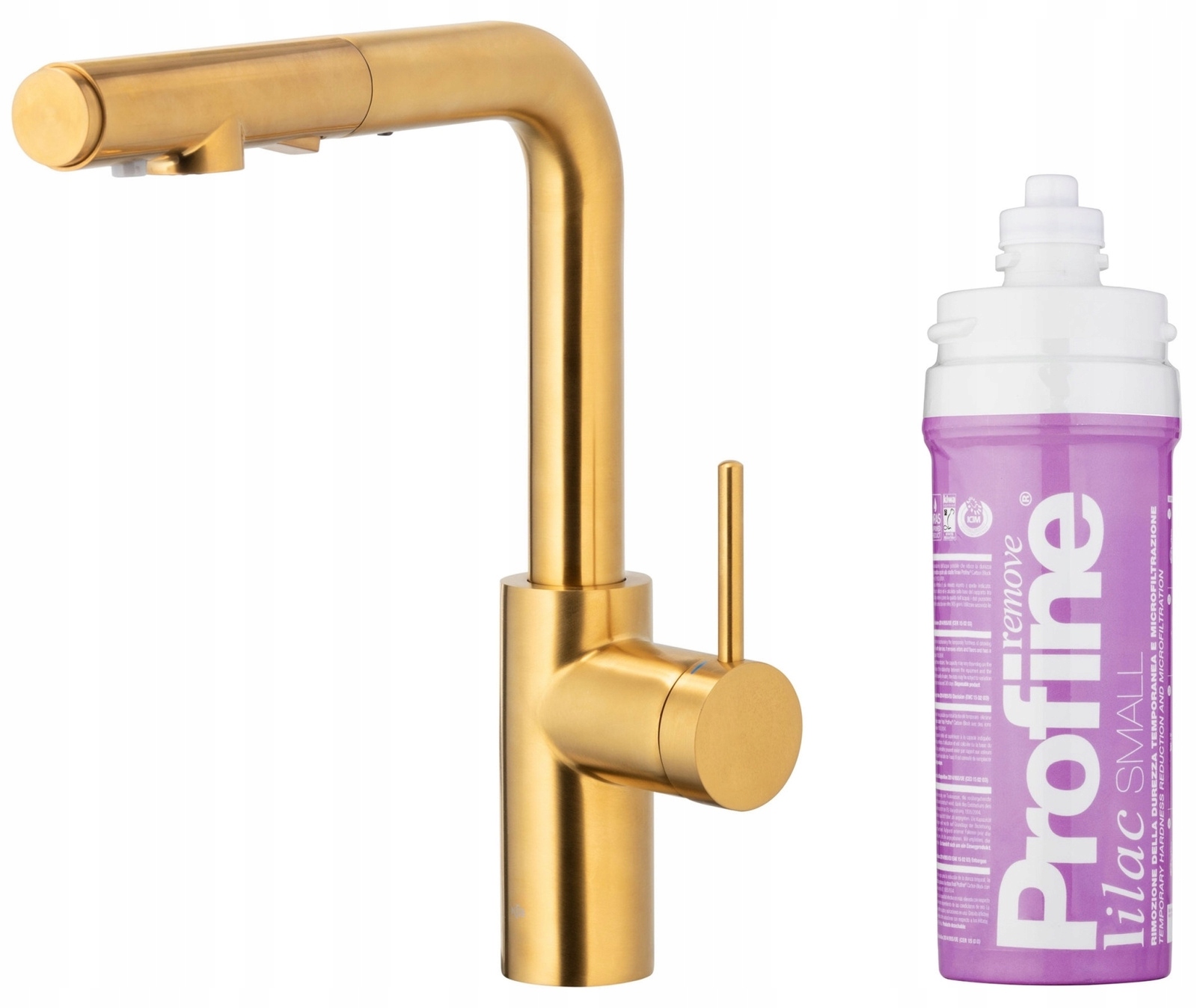 Kfa Kuchynská Batéria Duero Pure Basic, Zlatá Filter Profine Lilac Malá