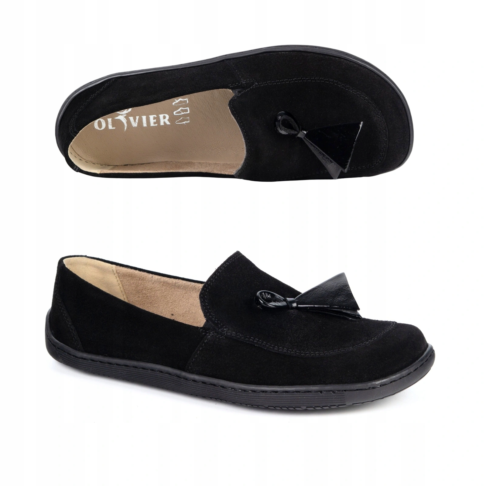 Dámské barefoot kožené mokasíny Olivier Silk zero drop 38