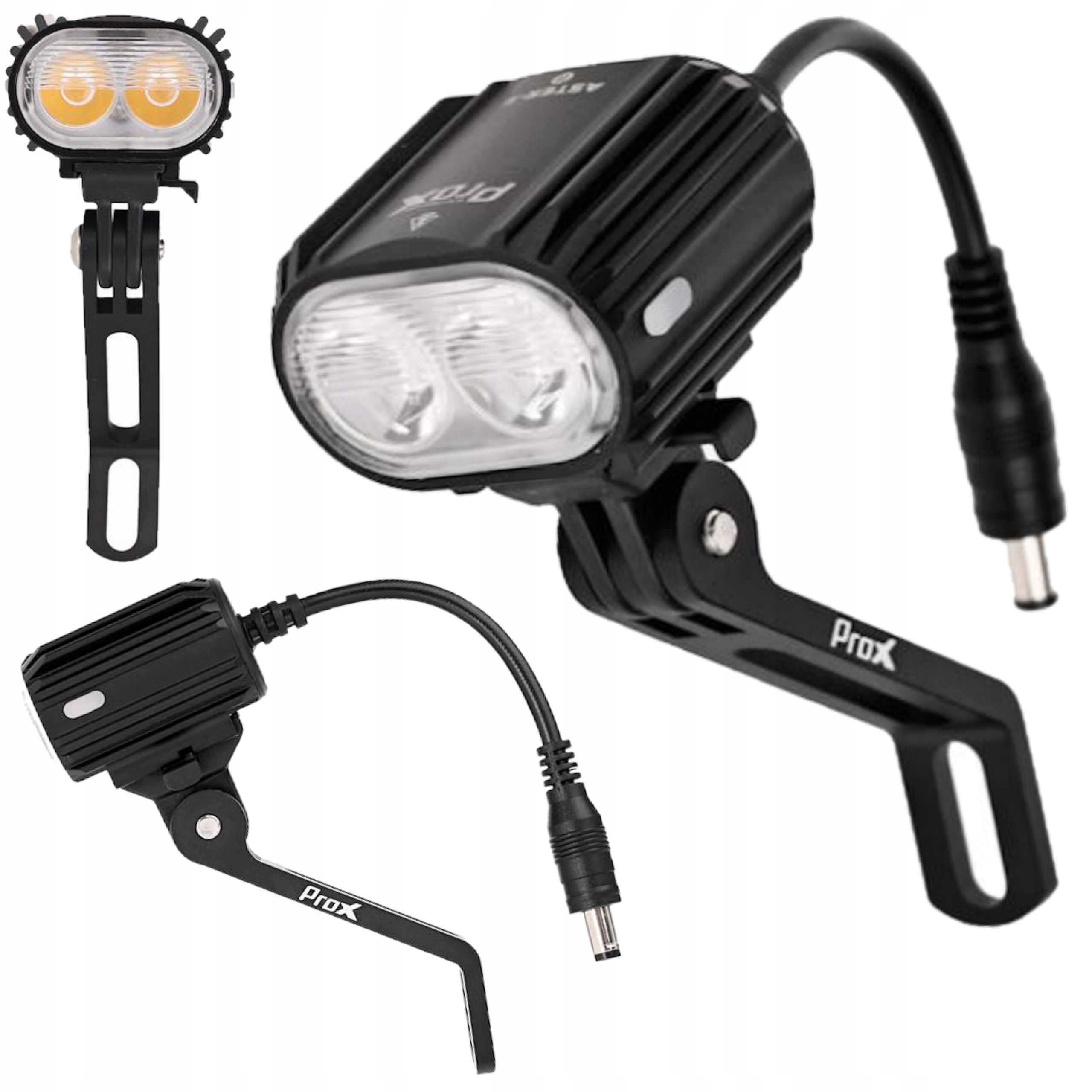 ProX Aster II Lampka Rowerowa Przednia E-Bike 1600lm 5-15V Led Cree Dual