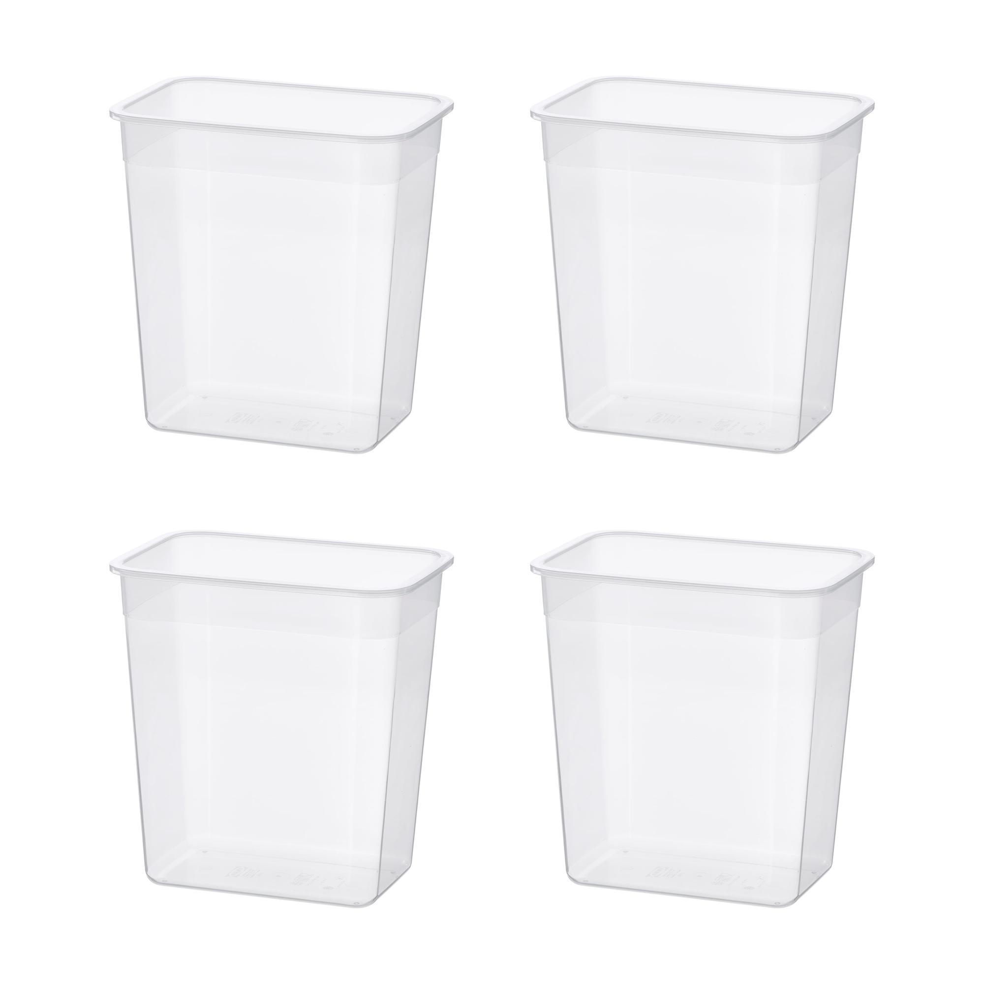 4 ks Nádoba na potraviny Ikea 365+ 4.2 l obdélníková plastová