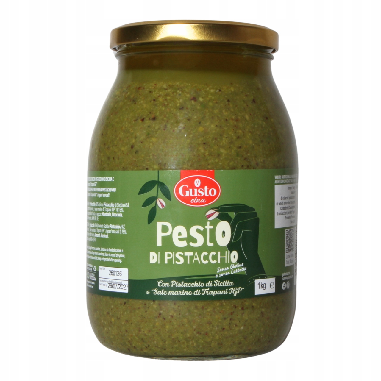 Gusto Etna Pesto Pistacjowe 1kg Włochy