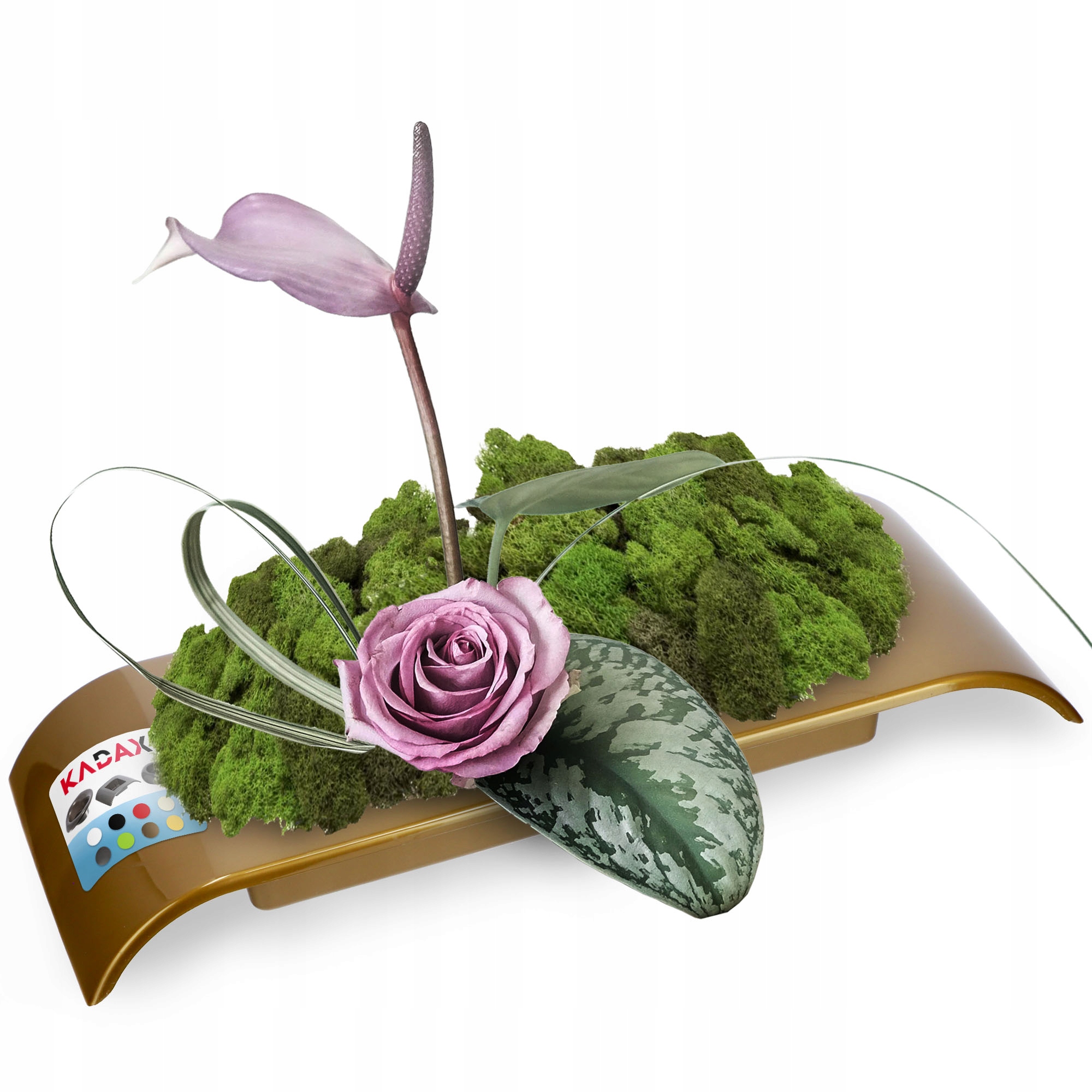 

Doniczka Donica Osłonka Ikebana Kompozycja Złota
