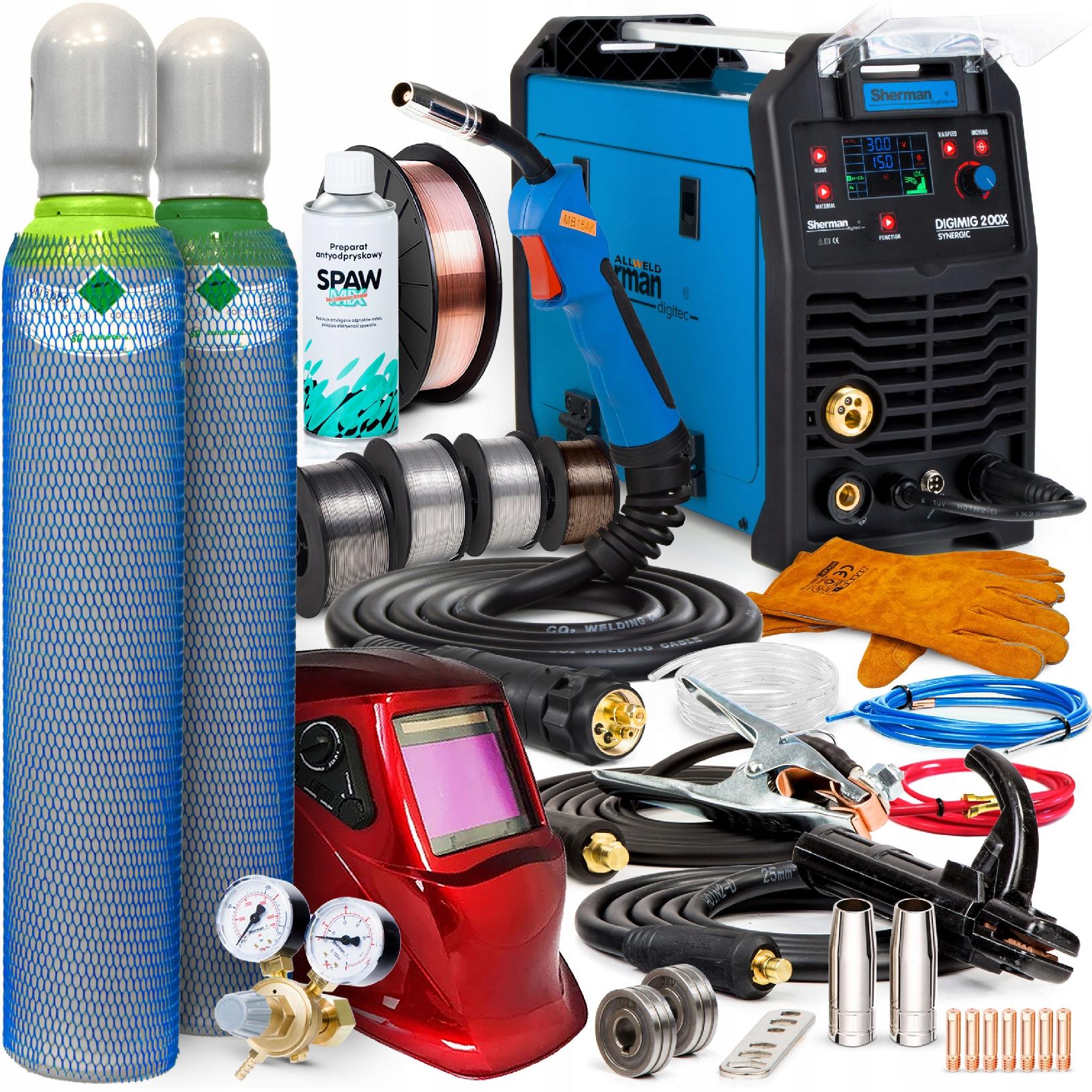 Svařovací Stroj Migomat Sherman Digimig 200X Synergic Mig Mag Mma Tig 200A 230V