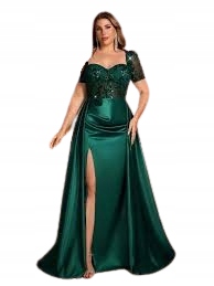 Večerní šaty Shein Šaty výstřihem do karé, plus velikost 50 1GB