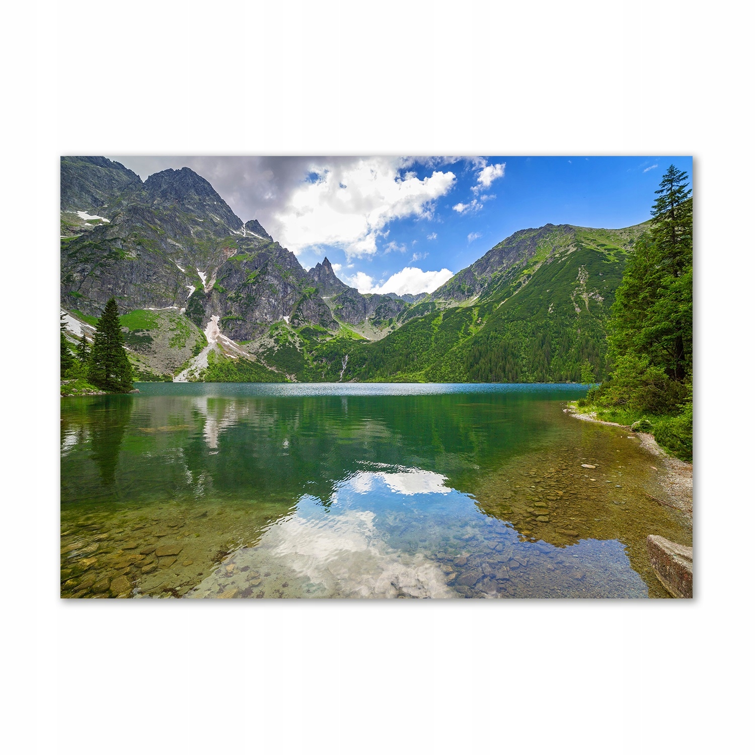 

Foto obraz szklany Morskie oko Tatry 100x70