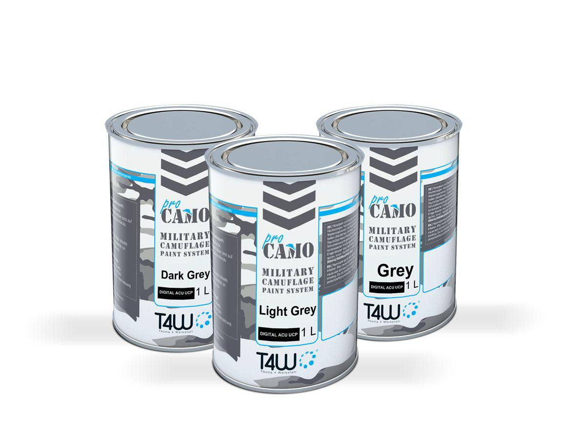 T4W PRO CAMO Lakier ACU/UCP DIGITAL MAT 5:1 / 3L