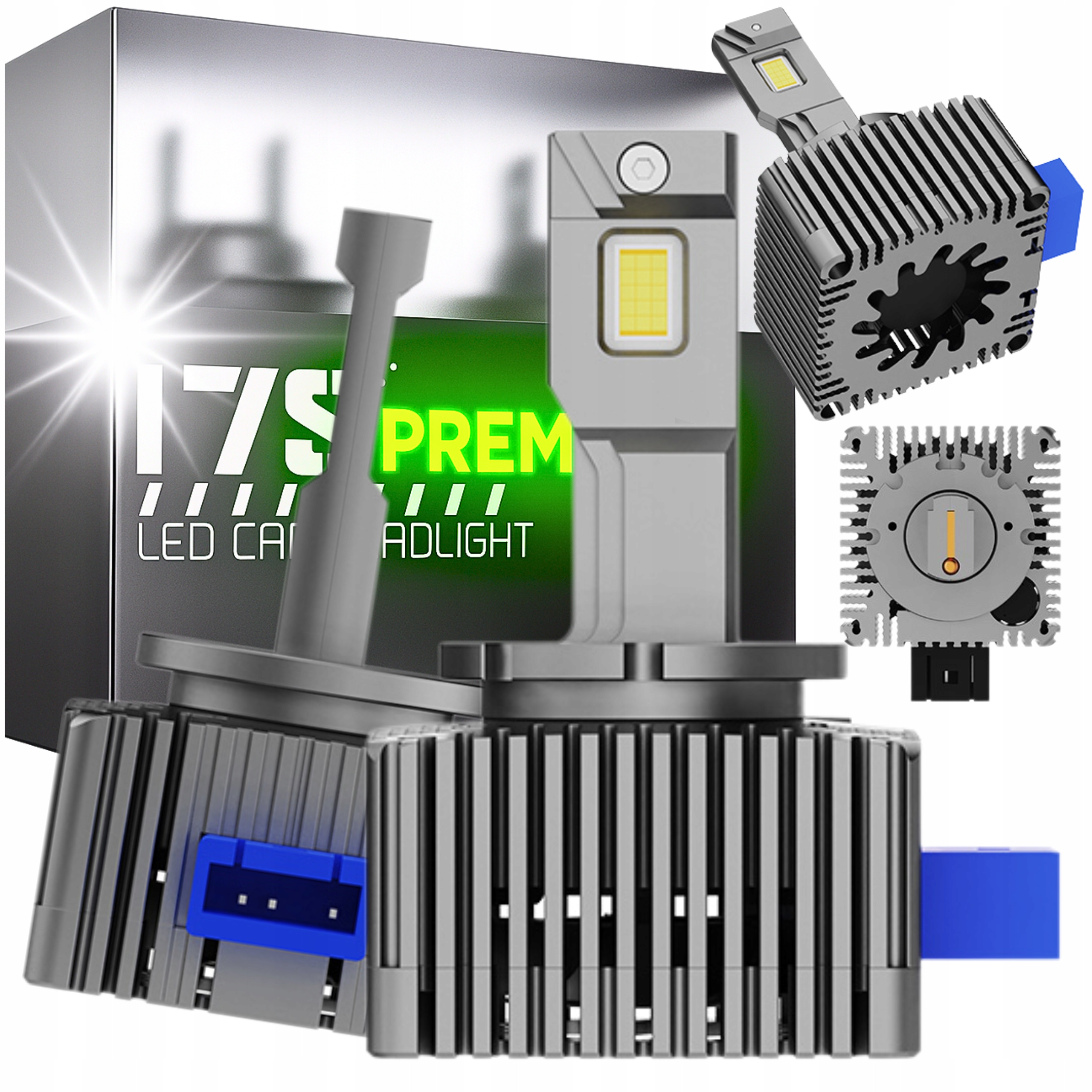 Žárovky D3S Led Canbus Xenonové Vlákno Homologace Hořáky Silné Světlo 12V