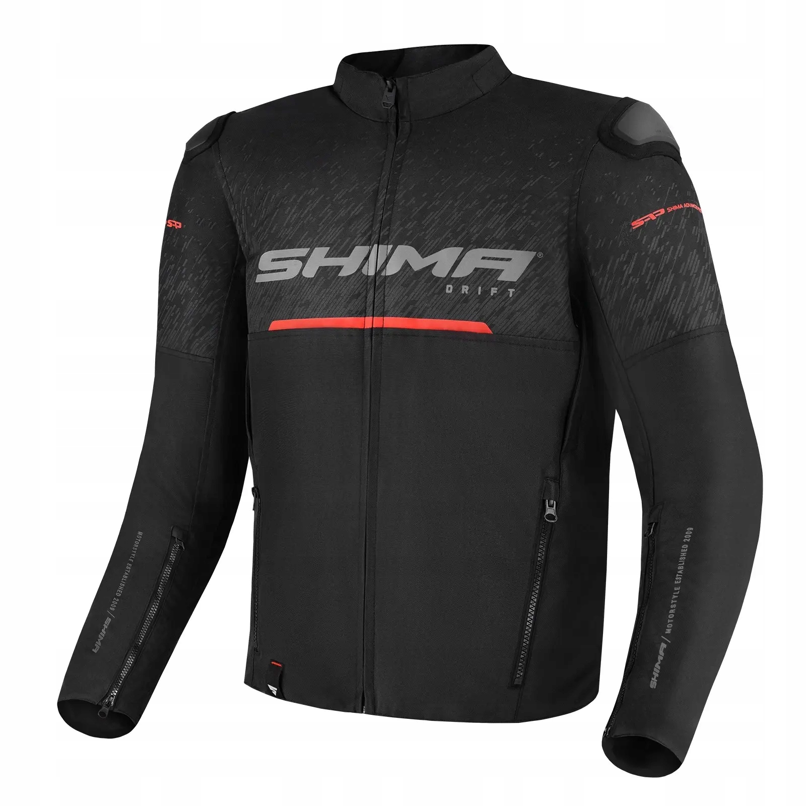 Mestská ľahká motocyklová bunda Shima Drift Men Black S