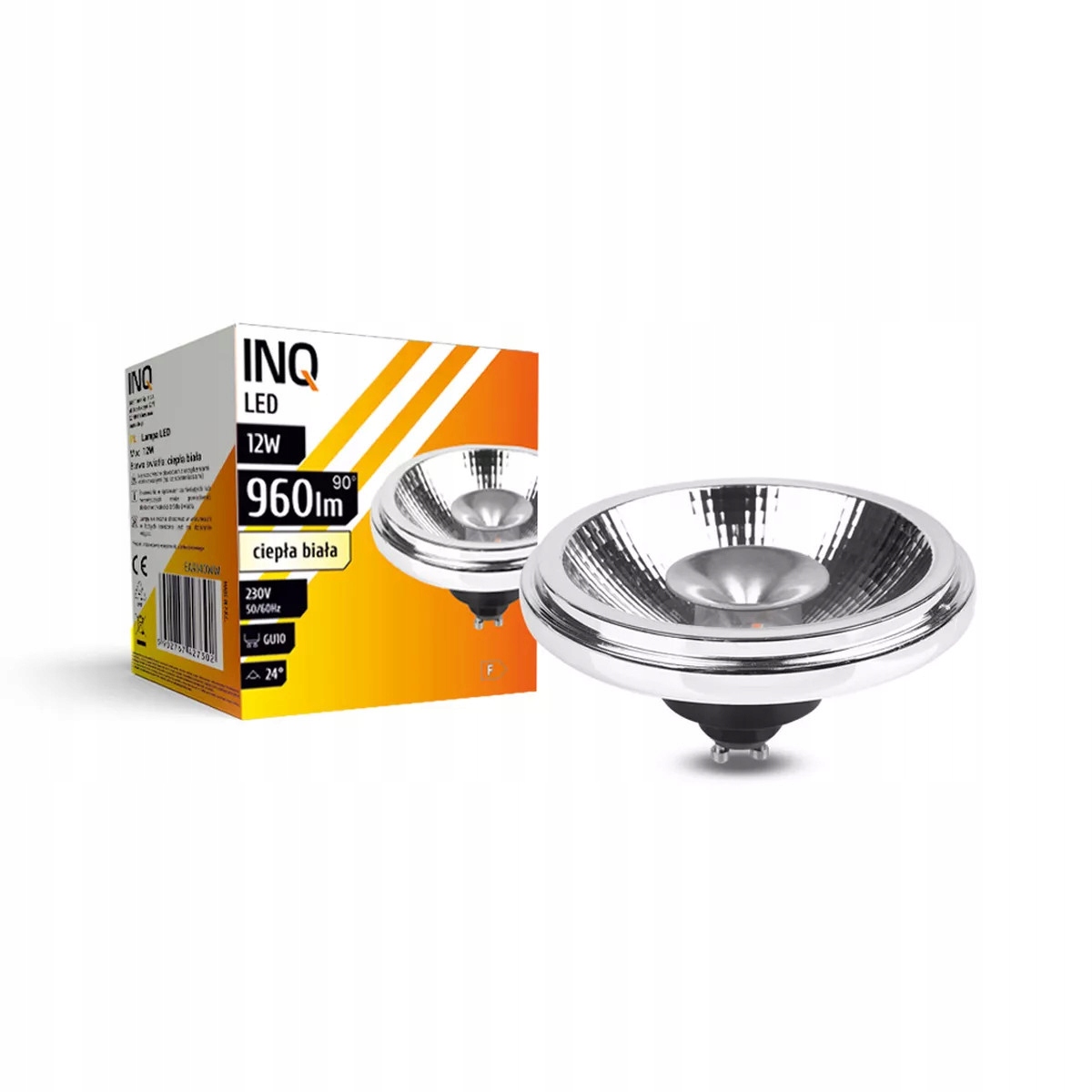 

Żarówka Led AR111 QR111 GU10 3000K 12W 230V