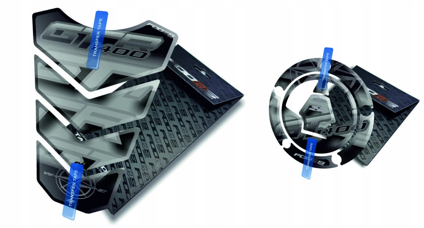 Tankpad Cap-pad Fooqs Kawasaki Gtr 1400 GTR1400 Stříbrný