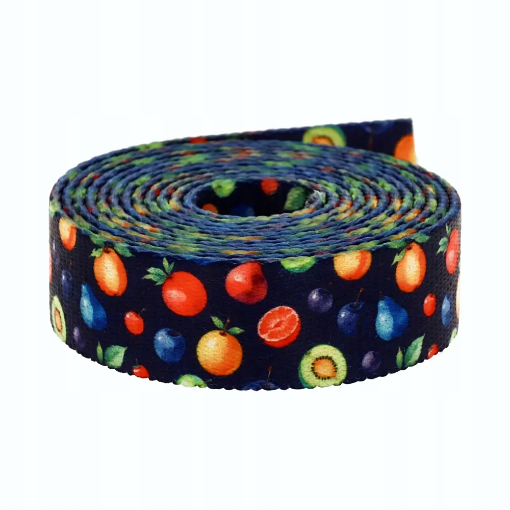 Popruh s potiskem Sublimace Summer Fruits 48 m hladká 1,7 mm 50 mm