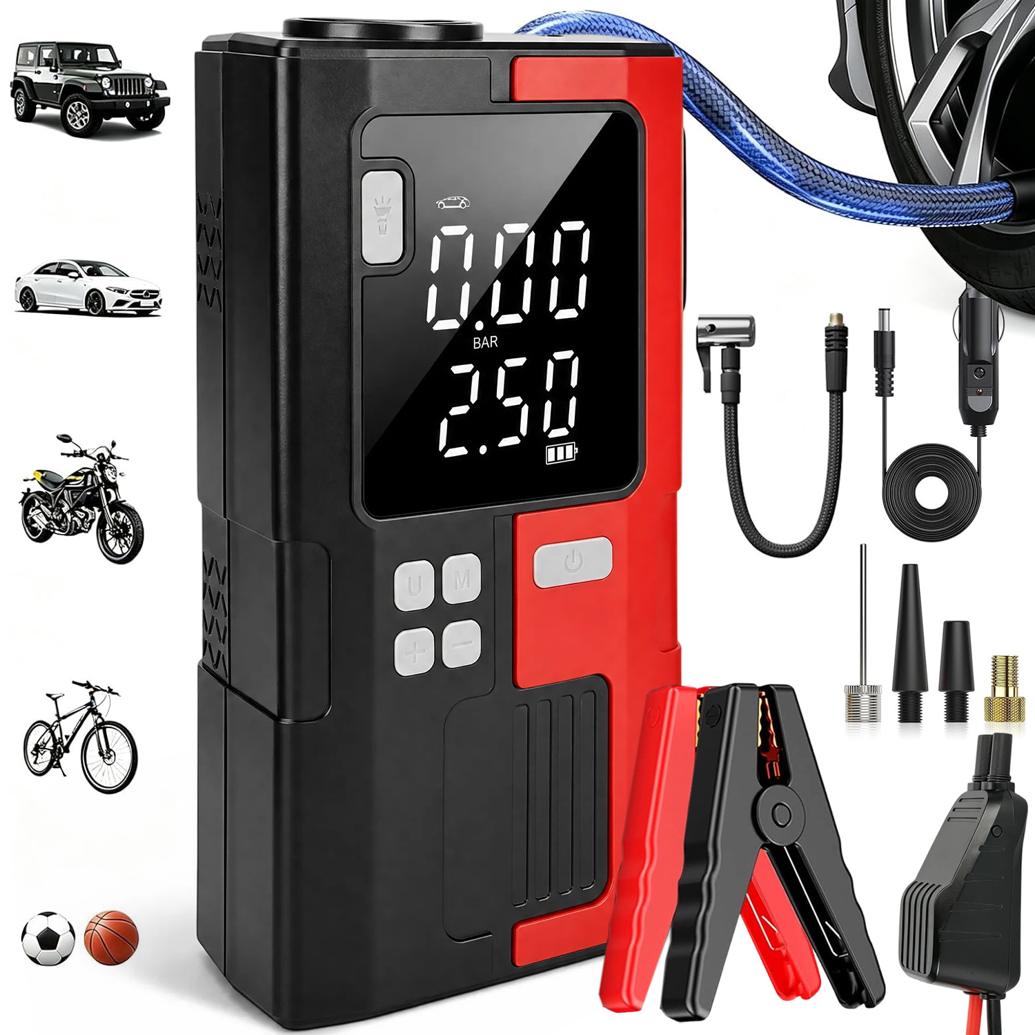 Mocný Štartovací Booster Jump Starter Zariadenie Na Štartovanie S Baterka