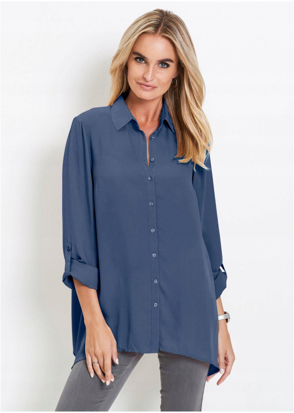 42 Bonprix WNL DŁUGA KOSZULA ASYMETRYCZNA Rozmiar 42