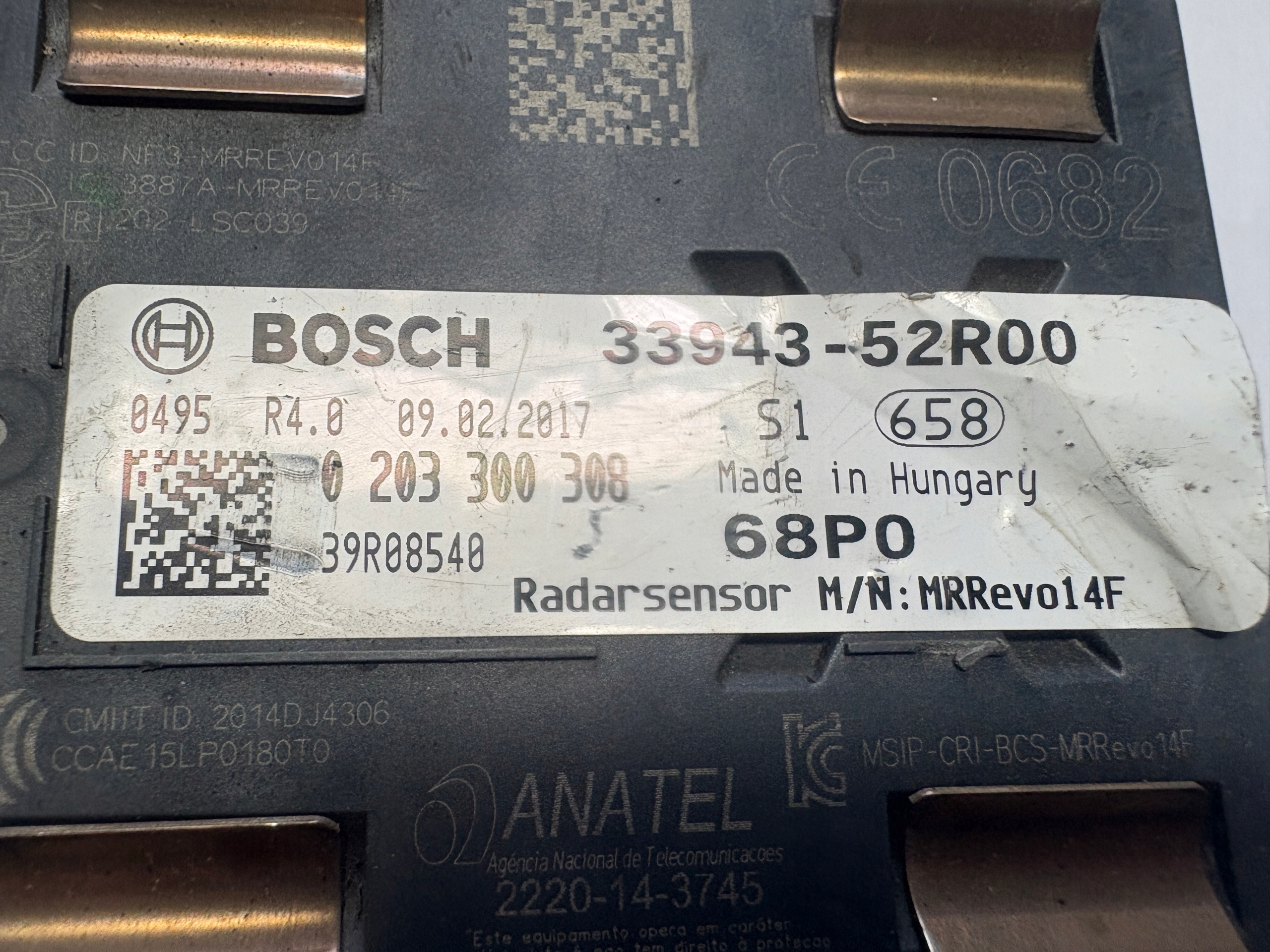 SUZUKI SWIFT MK8 RADAR sensor 33943-52R00