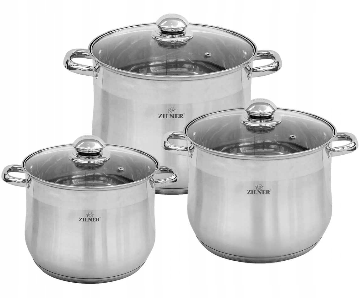 

Garnki Stalowe Zilner 11/13,5/16 L 6EL ZL-7351