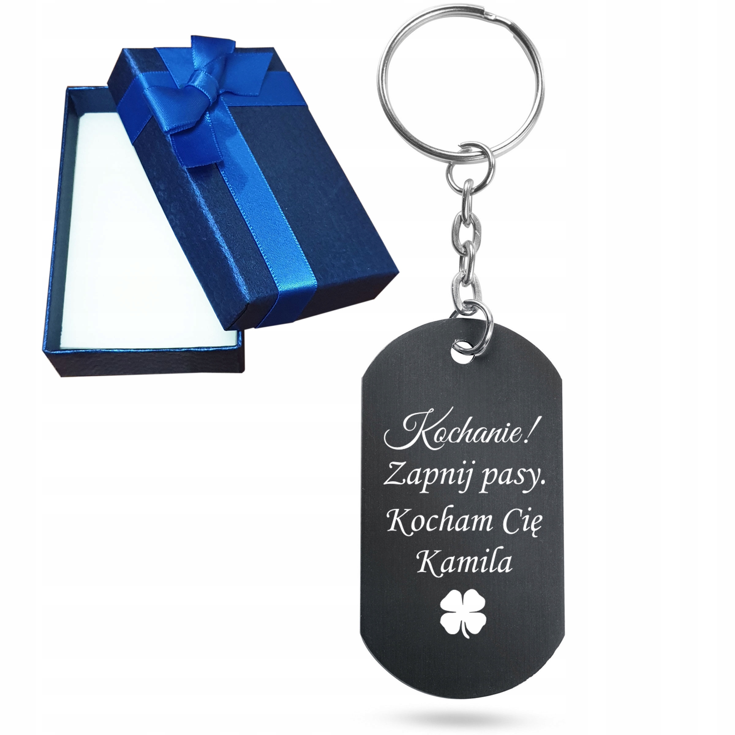 

Brelok Zapnij Pasy Walentynki Chłopak Gift Grawer