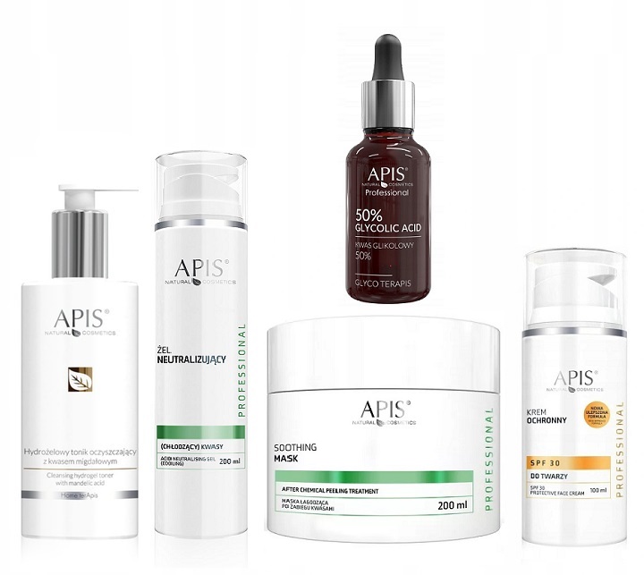 APIS ZABIEG EKSFOLIACJI KWAS GLIKOLOWY 50% ZESTAW